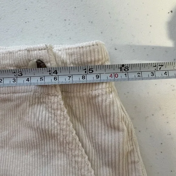 Pilcro Anthropologie The Kit Utility Wide Leg High Rise Corduroy Trousers Sz 30 - Picture 12 of 16